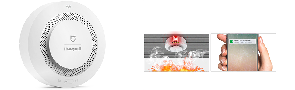 Xiaomi Mijia Honeywell оперативно оповестит владельца о возгорании или задымленности помещения