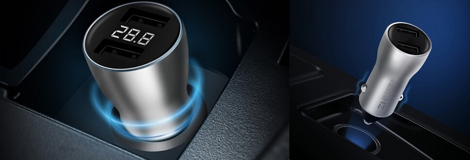 универсальные и практичные автомобильные зарядные устройства Xiaomi