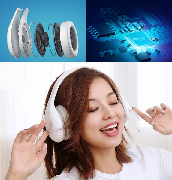 Компьютерная гарнитура Xiaomi BT Karaoke Headset беспроводная белая фото 4