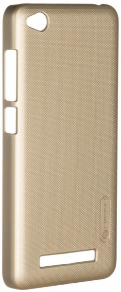 Чехол клип-кейс для Xiaomi Redmi 4a (золотой), Nillkin Super Frosted Shield фото 2