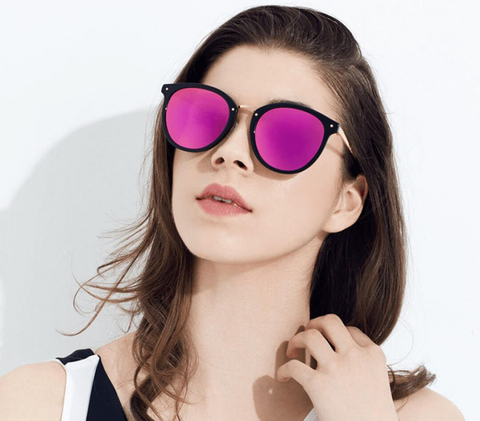 Солнцезащитные очки Xiaomi TS Turok Steinhardt Retro Sunglasses Women (SR001-0104) Черно-розовый фото 2