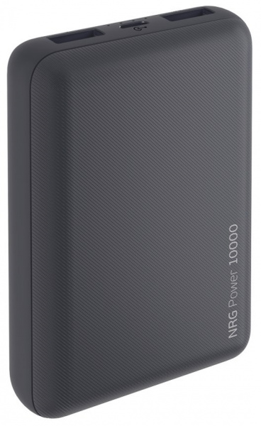 Внешний аккумулятор Deppa NRG Power Compact 10000 mah, 2.1A, 2xUSB. компактный, серый фото 1