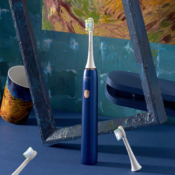 Электрическая зубная щетка Soocas X3U & Van Gogh Museum Design, синий фото 3