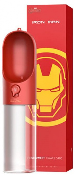 Дорожная поилка для животных Xiaomi Little Petra pet tumbler-Marvel Edition Iron Man фото 1
