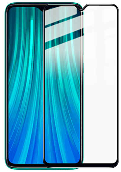 Защитное стекло для Xiaomi Redmi Note 8 Full Screen Full Glue черный, BoraSCO фото 1