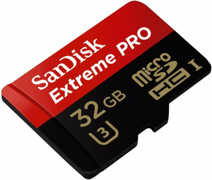 Карта памяти SanDisk Extreme Pro microSDHC 32GB Class 10 UHS-I U3 (100MB/s) + ADP фото 4