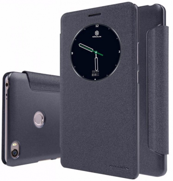 Чехол-книжка для Xiaomi Mi Max (черный), Nillkin Sparkle Leather Case  фото 1