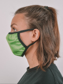 Маска защитная тканевая многоразовая полиэфирная Axper, зеленый - фото