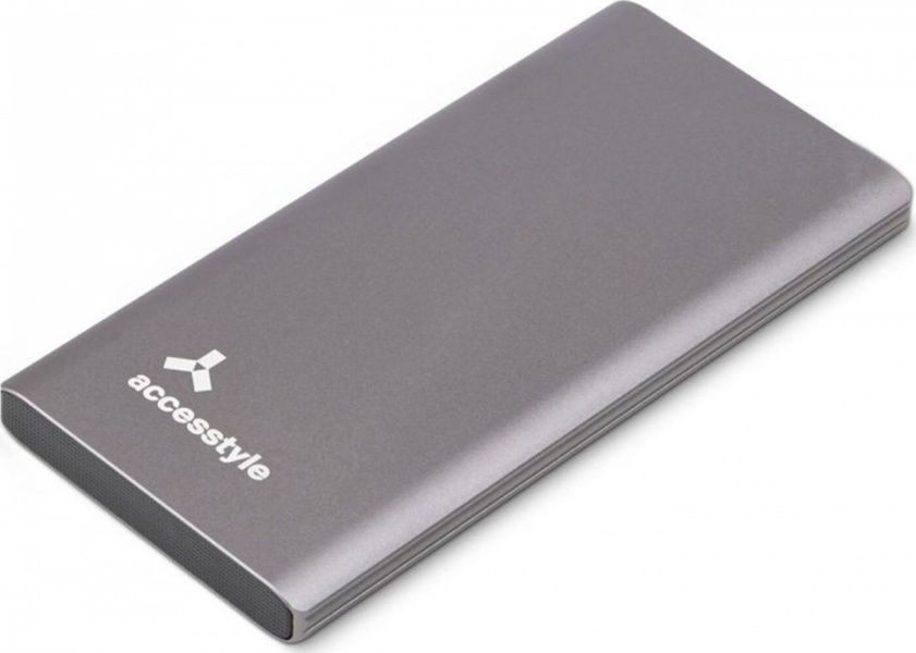 Внешний аккумулятор Accesstyle Charcoal 10MPQ , 10000 мА·ч, 2 подкл. устройства, серый фото 4