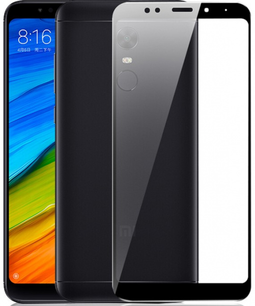 Защитное стекло для Xiaomi Redmi 5 Plus Full Screen Glass Black, TFN фото 1