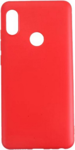 Чехол для смартфона Xiaomi Redmi Note 5 силиконовый (матовый) красный, BoraSCO фото 1