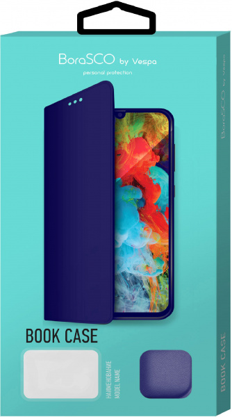 Чехол-книжка для Xiaomi Redmi Note 7/7Pro (синий), Borasco фото 1