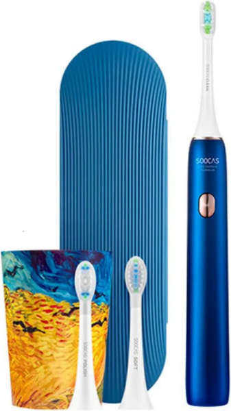 Электрическая зубная щетка Soocas X3U & Van Gogh Museum Design, синий фото 2