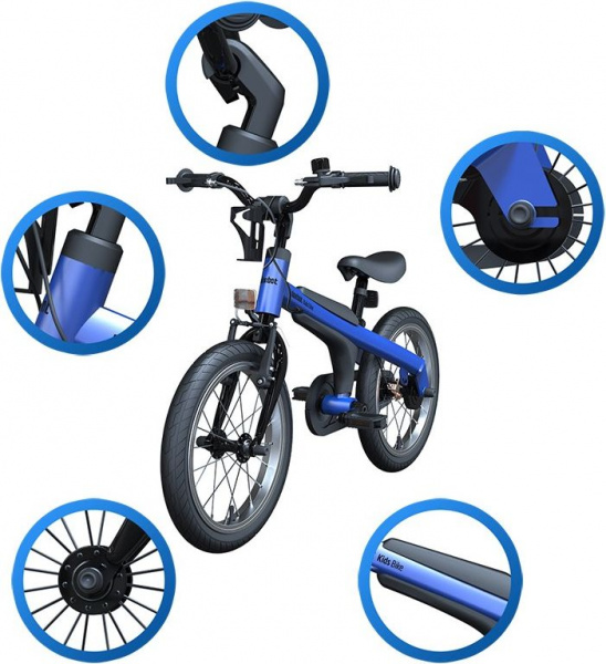 Детский велосипед Xiaomi Ninebot Kids Bike 14" Blue (Голубой) фото 2