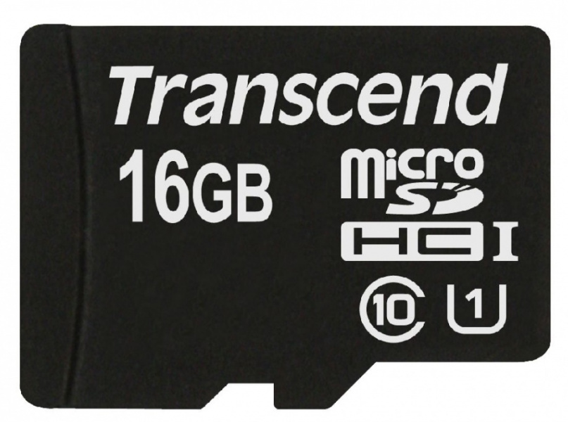 Карта памяти Transcend microSDHC 16GB Class 10 UHS-I U1 (45Mb/s) + ADP фото 1