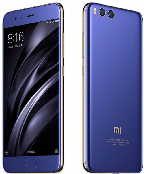 Смартфон Xiaomi Mi6  4Gb+64Gb Blue фото 2
