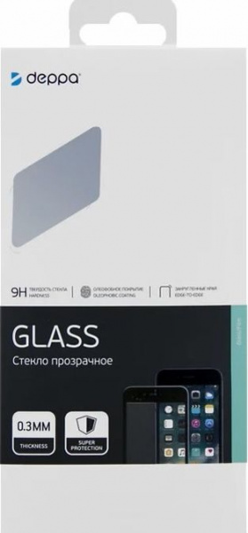 Защитное стекло для Xiaomi Redmi Note 8 Pro Full Screen гибридное Flexi GLASS, Deppa фото 1