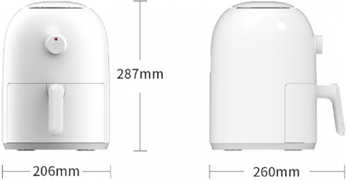 Фритюрница Xiaomi Onemoon Small Air Fryer фото 2