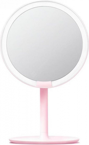 Зеркало косметическое настольное Amiro Lux High Color (AML004) с подсветкой розовый фото 2