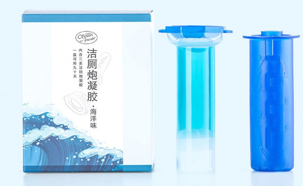 Освежающий гель для туалета Xiaomi Clean-n-Fresh Toilet Gun Gel (морской бриз) фото 2