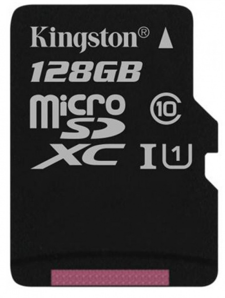 Карта памяти Kingston microSDXC 128GB Class10 UHS-I Canvas Select до 80Mb/s без адаптера фото 1
