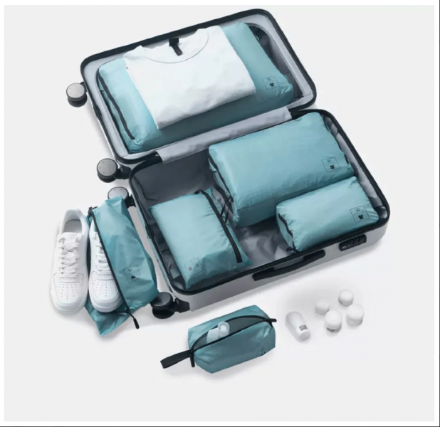 Набор упаковочных сумок для чемодана 90 Points Base Storage Bag Set (6 шт) Синий фото 2