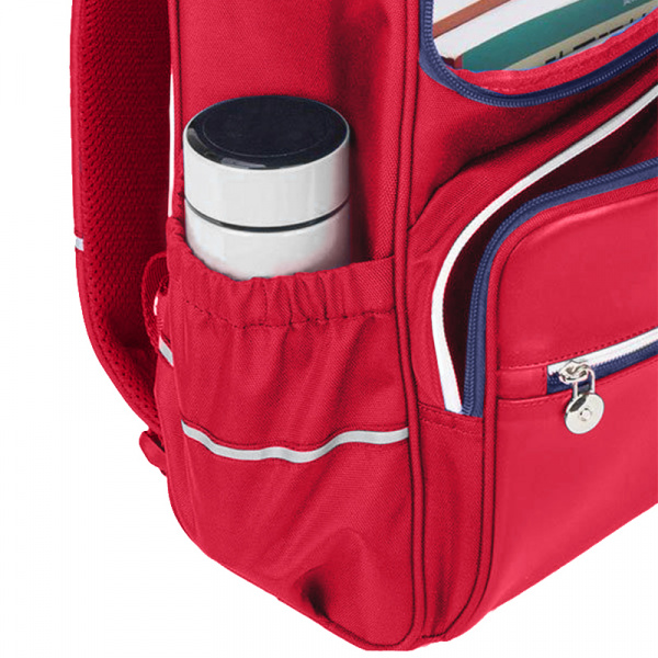 Рюкзак школьный ортопедический с органайзером Xiaomi Xiaoyang Small Student Backpack (1-4class) красный фото 4