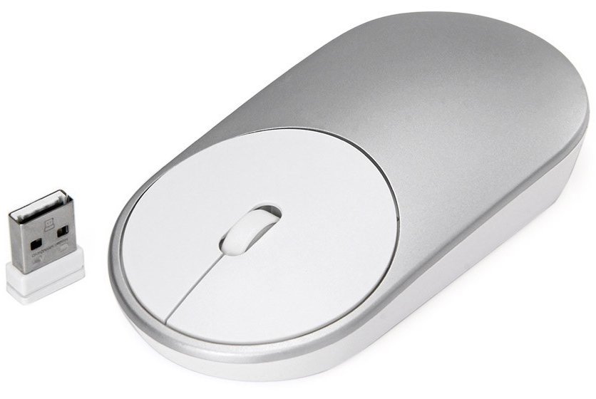 Мышь беспроводная Xiaomi Mi Portable Mouse silver фото 3