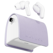 Наушники Haylou T87 Lady Bag, фиолетовый с цепочкой - фото