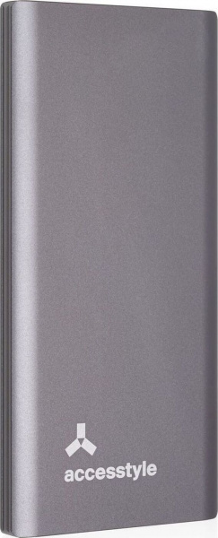 Внешний аккумулятор Accesstyle Charcoal 10MPQ , 10000 мА·ч, 2 подкл. устройства, серый фото 3